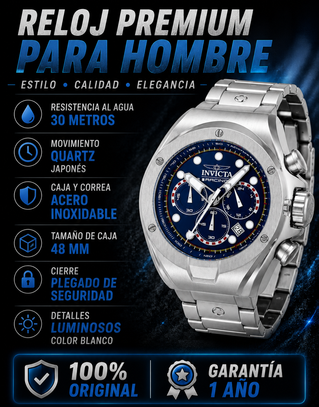 INVICTA RACING BLUE LINE