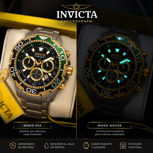 INVICTA TITANIUM GREEN