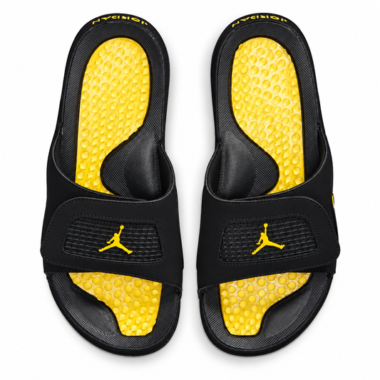 JORDAN HYDRO RETRO 4 BLACK THUNDER