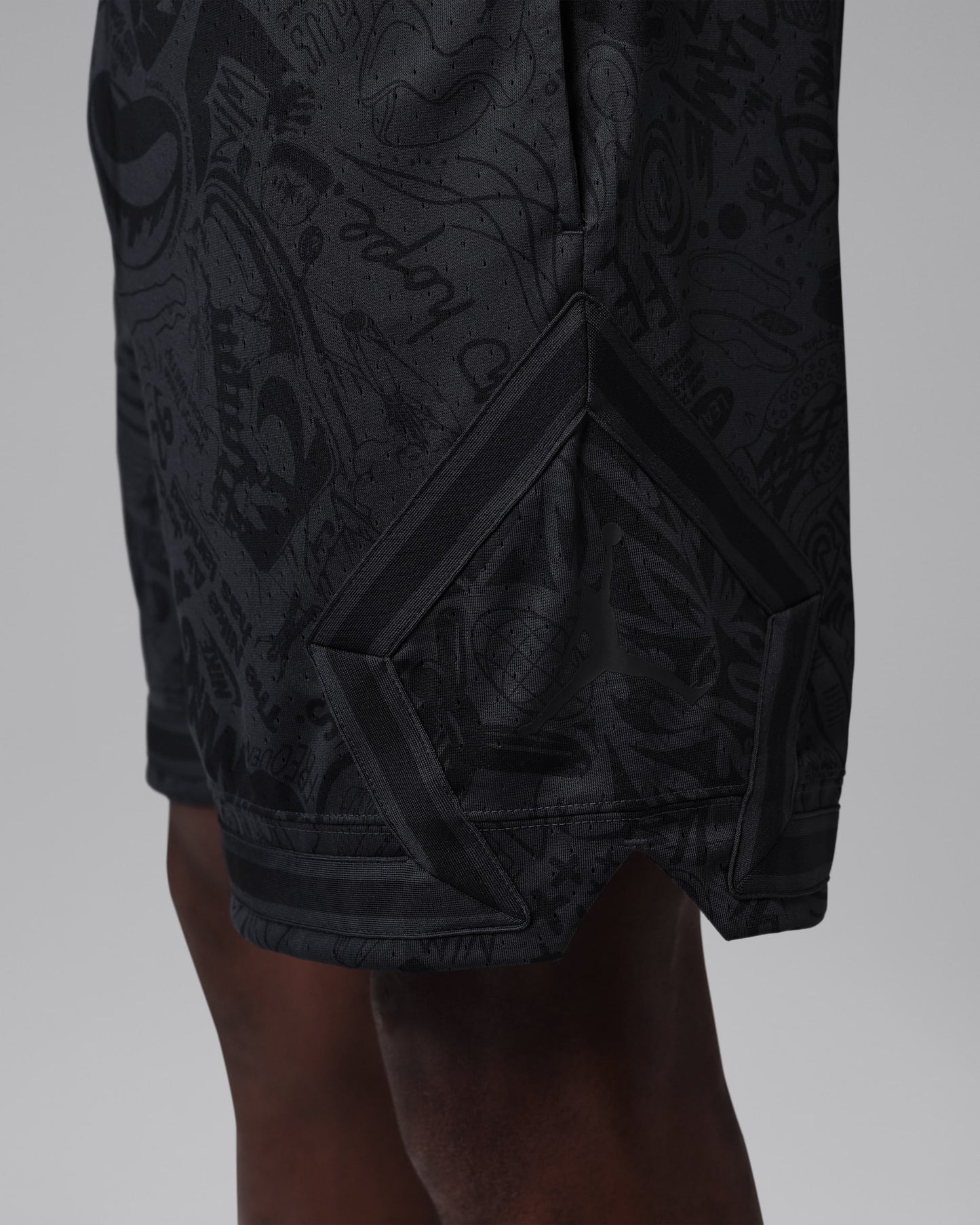 SHORT JORDAN DIAMOND LOGOS BLACK