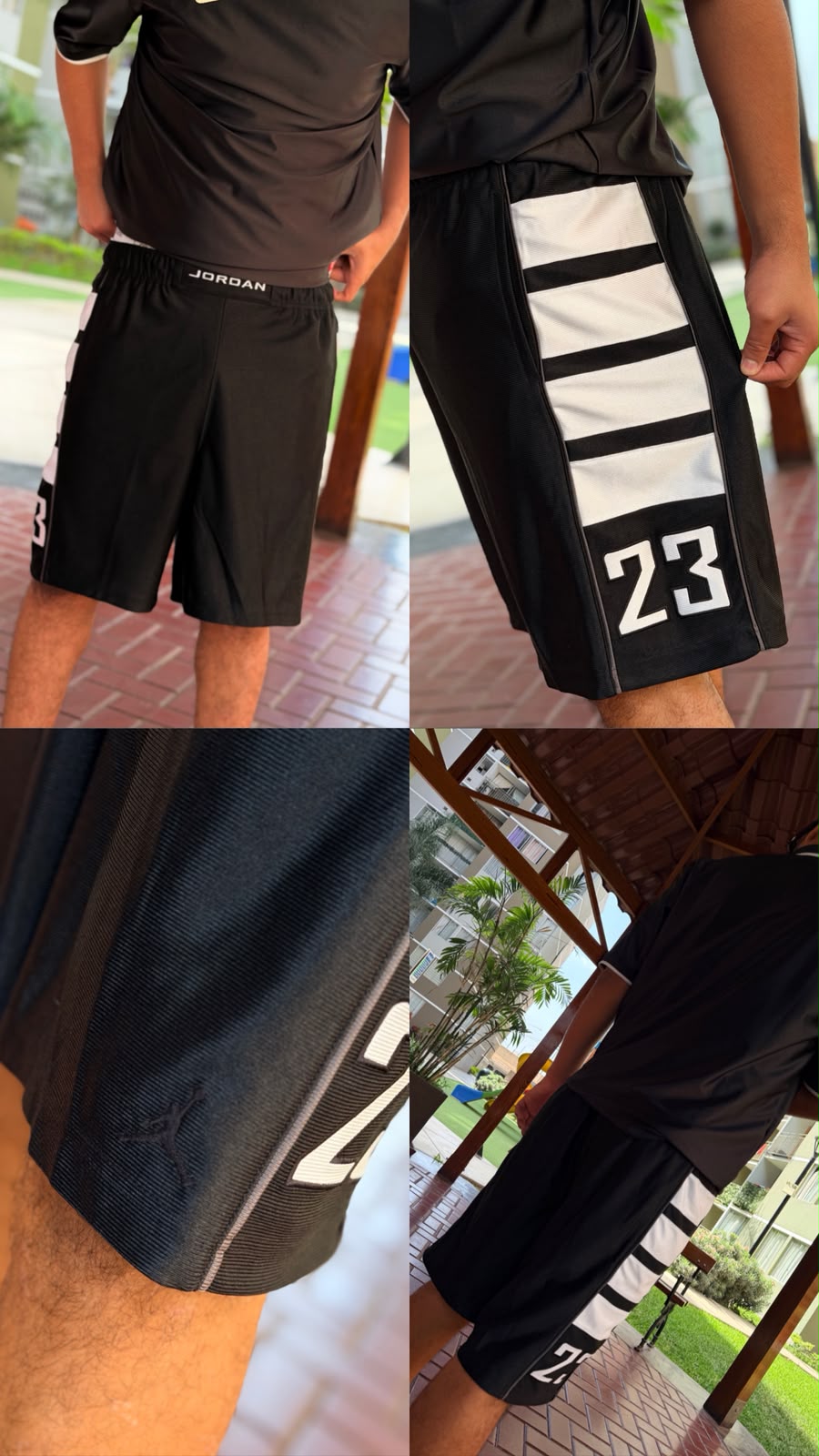 SHORT JORDAN SCRATCH NEGRO