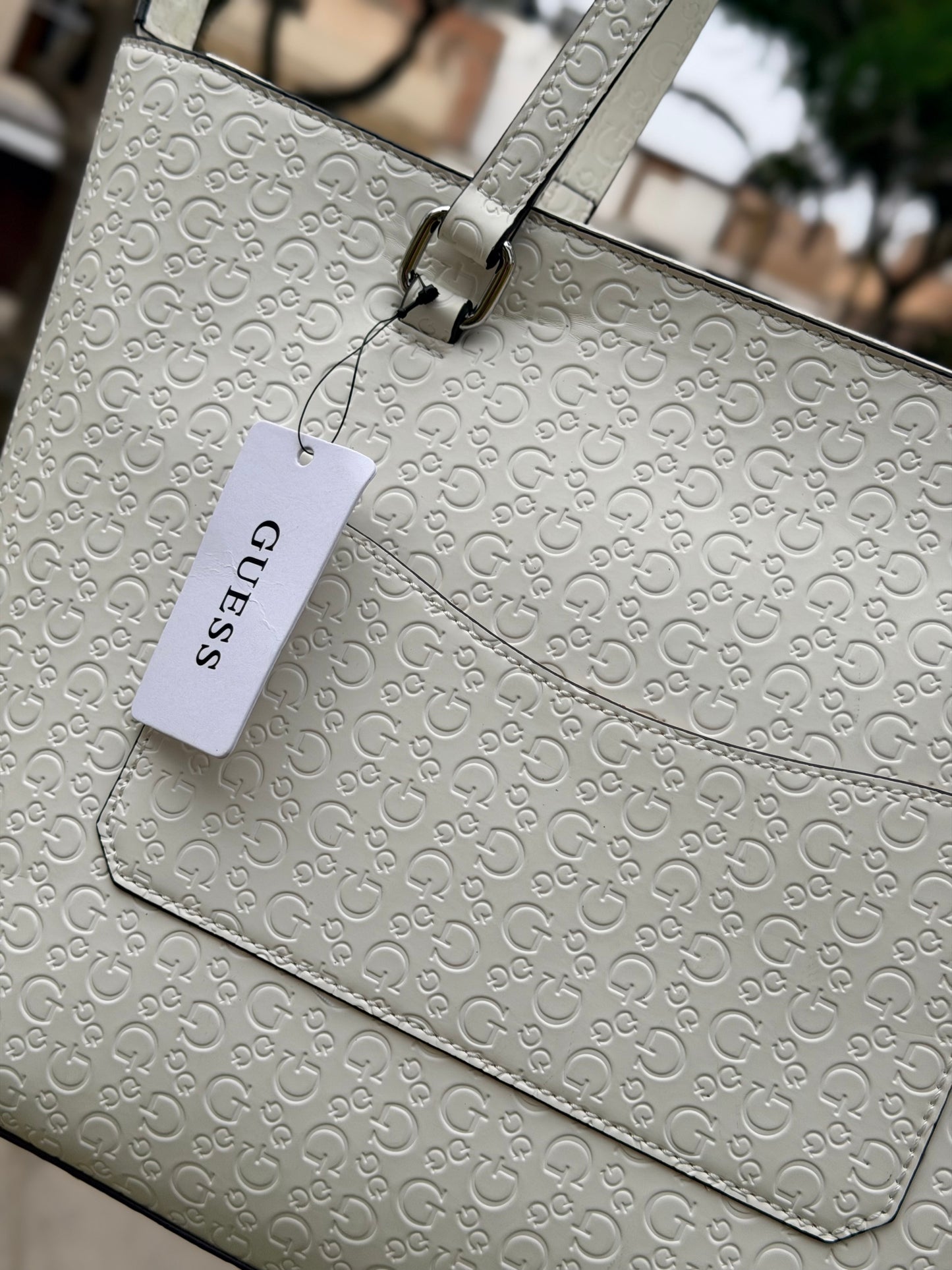 TOTE BAG GUESS BLANCA MONOGRAM