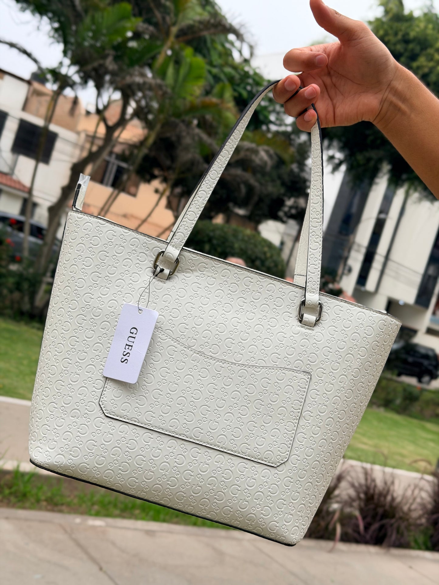 TOTE BAG GUESS BLANCA MONOGRAM