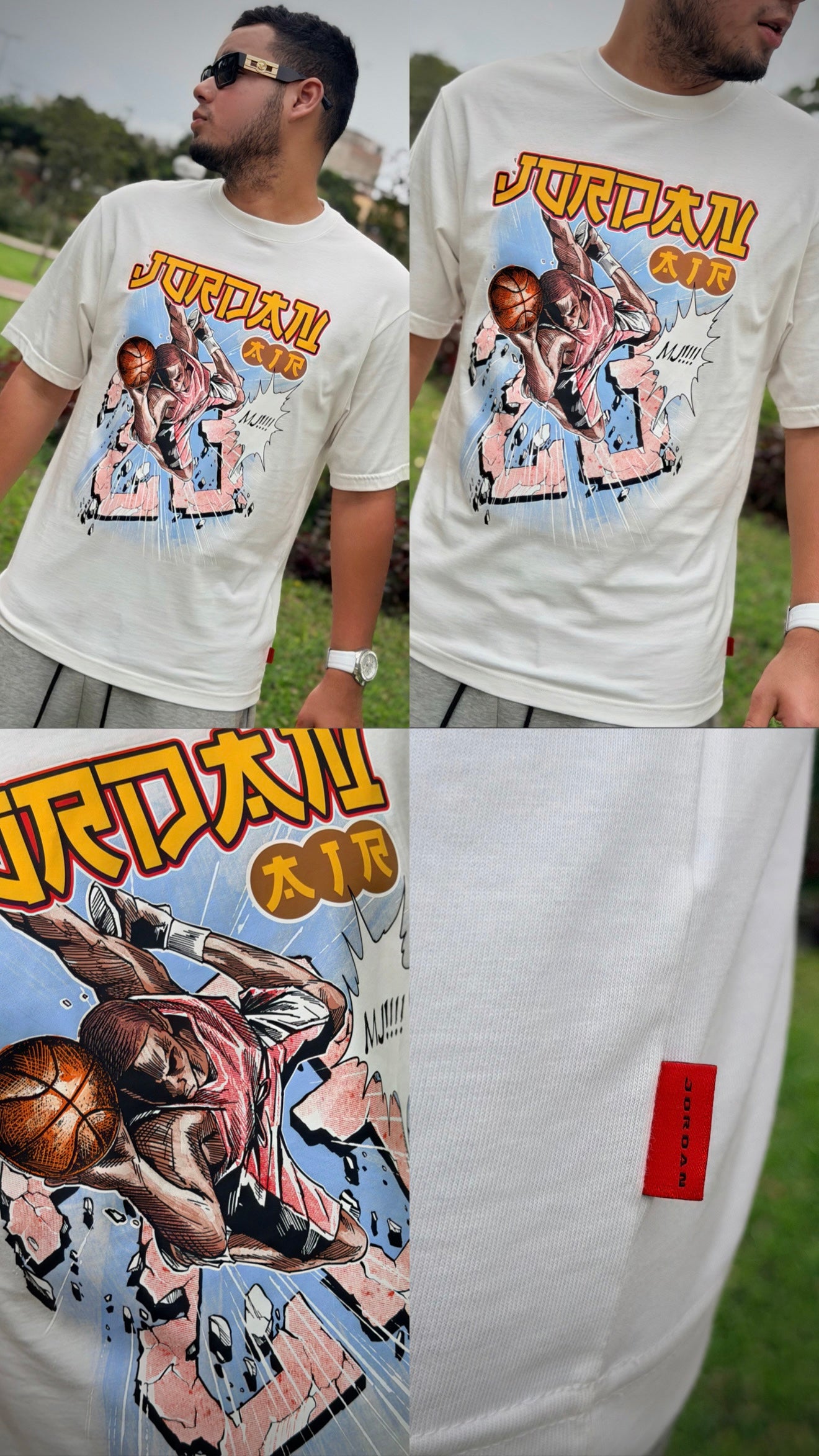 POLO JORDAN COMIC WHITE