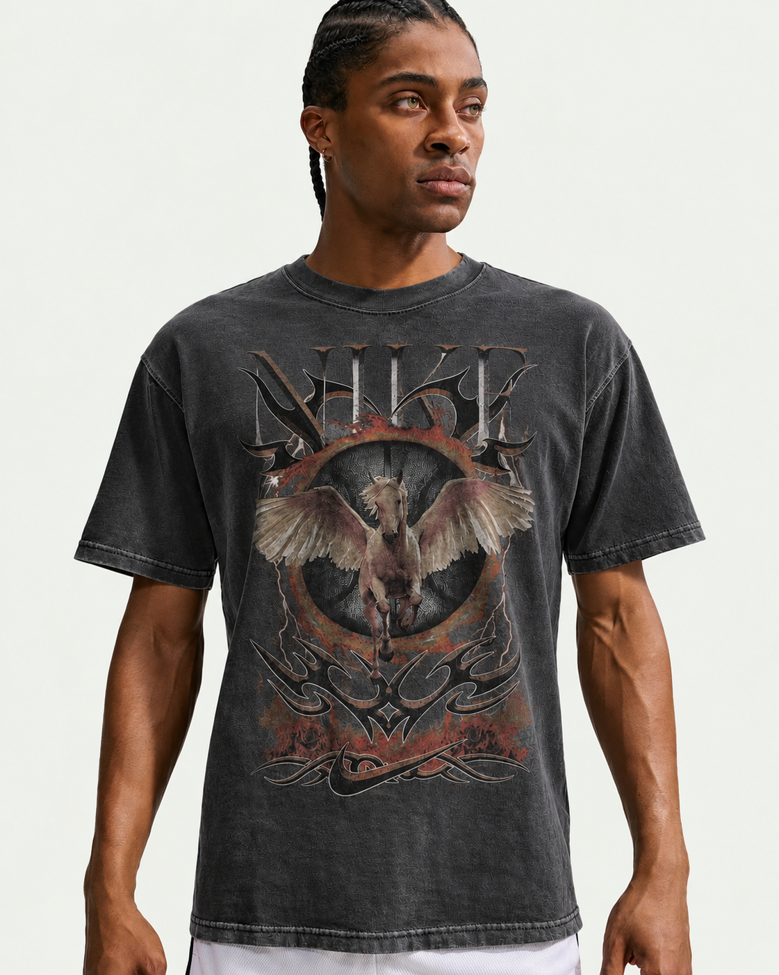 NIKE PEGASO TEE GREY