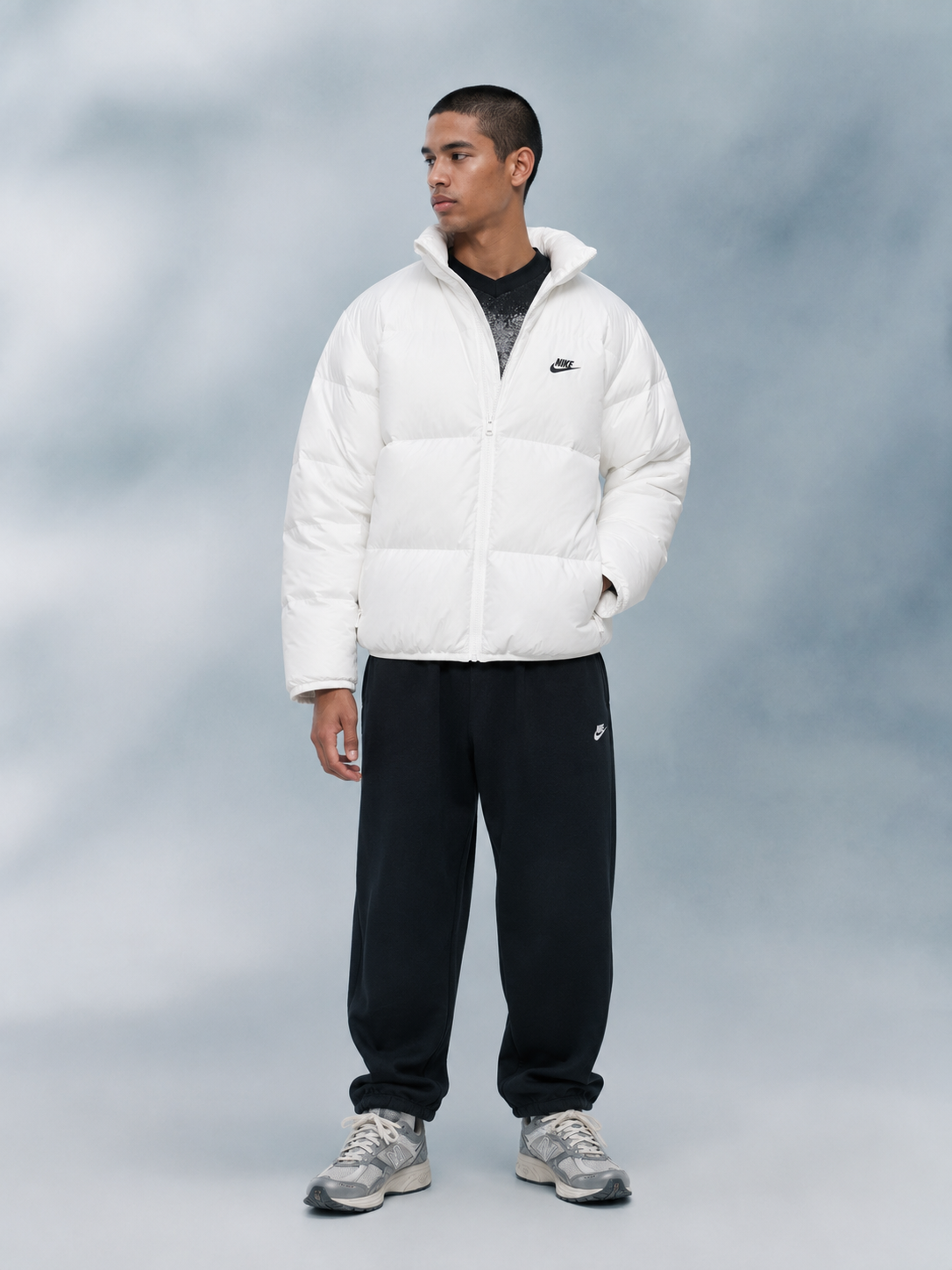 PUFFER NIKE PLUMA DE GANSO 650 BLANCO