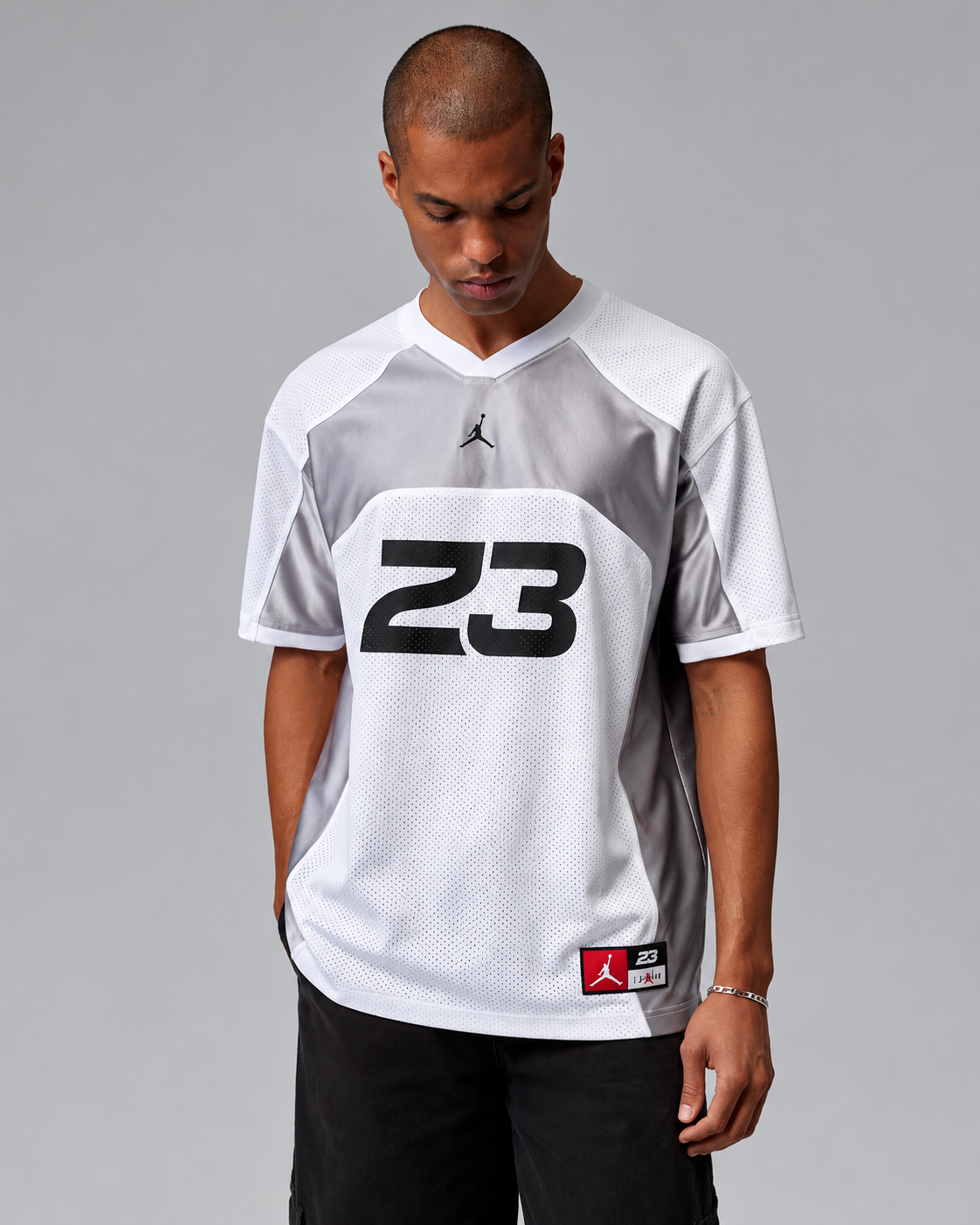 JERSEY JORDAN WHITE SILVER 23