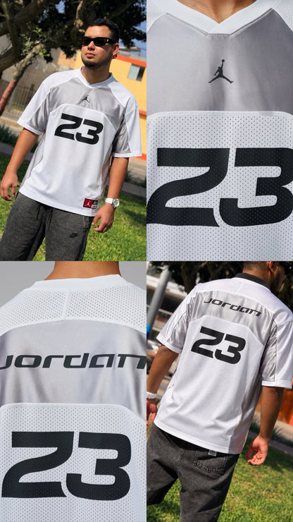 JERSEY JORDAN WHITE SILVER 23