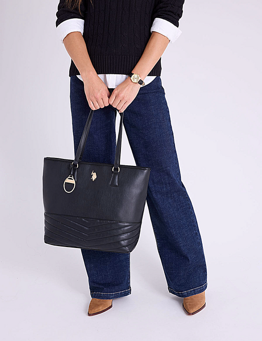 U.S POLO TOTE BAG BLACK