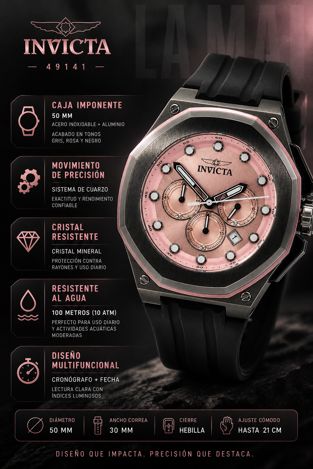 INVICTA AKULA KASMAT PINK 49141